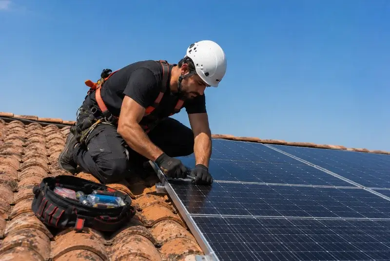 Maintenance et monitoring de panneaux solaires à Pomarez