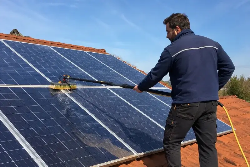 Nettoyage et entretien de panneaux solaires à Pomarez